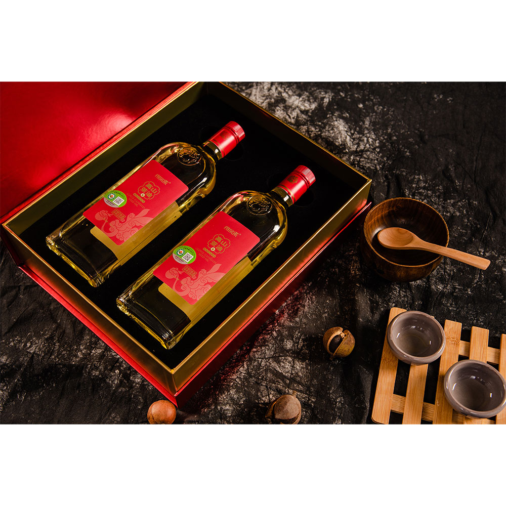 坊系列——紅花茶油750ml精品禮盒